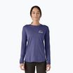 Patagonia Cap Cool Merino Blend Graphic imagine moon longsleeve donna: solstizio viola