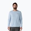 Patagonia Cap Cool Daily Graphic Shirt-Waters fitz roy trout/fleck blue a maniche lunghe da uomo
