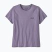 Maglietta Patagonia P-6 Logo Responsabili-Tee donna in cemento viola