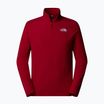 Felpa da uomo The North Face 100 Glacier 1/4 Zip rosso granata