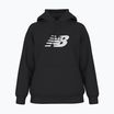 Felpa con cappuccio in pile New Balance donna, nero
