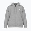 Felpa donna New Balance Fleece Logo Full Zip grigio sportivo