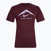Maglia da corsa Nike Dri-Fit UV bordeaux da uomo