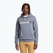 Timberland Uomo Felpa con cappuccio con logo lineare grigio folkstone