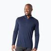 Felpa termica da uomo Smartwool Classic Thermal Merino Base Layer 1/4 Zip Boxed deep navy