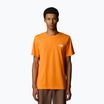 Maglietta The North Face Simple Dome Tee da uomo in arancione digitale