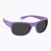 Occhiali da sole Polaroid PLD 8064/S viola/grigio polarizzati per bambini