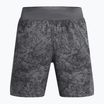 Pantaloncini da corsa Under Armour Launch Pro 7" stampati da uomo, color castlerock/verde morfologia/riflettenti