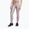 Leggings da allenamento Under Armour HeatGear Rib tetra grigio/bianco da donna