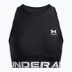 Canotta Under Armour Heat Gear Rib nero/nero/bianco da donna per allenamento