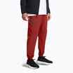 Pantaloni Under Armour Unstoppable Joggers da uomo arancio terra/nero