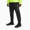 Pantaloni da corsa Under Armour Storm Run da uomo nero / giallo alta visibilità / riflettente