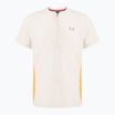 Maglietta da corsa Under Armour Trail Run Zip da uomo in pietra/oro nobile/riflettente