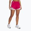 Pantaloncini da corsa Under Armour Fly By 2in1 da donna fucsia sfumato/rosa primario/riflettente