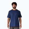 T-shirt Patagonia Boardshort Logo Pocket Uomo Responsibili clement blue