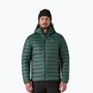 Giacca imbottita da uomo Patagonia Down Sweater Hoody cascade green