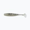 Esca in gomma Relax Bass 2,5 laminata 4 pezzi trasparente/nero/ologramma glitter/bianco perla