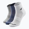Calzini Babolat Quarter 3 Pack bianco/blu estense/grigio