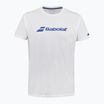 Maglietta da bambino Babolat Exercise Jr bianco/bianco