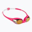 Occhialini da nuoto da bambino Arena Spider JR Mirror white/pink/fuchsia