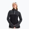 Felpa donna ROXY Sayna Half Zip nero vero roxygram tonale
