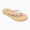 ROXY South Beach III infradito da donna verde/rosa
