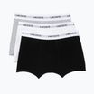 Lacoste boxer uomo 5H5150 3 paia nero/bianco/argento chine