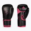 Guantoni da boxe adidas Hybrid 80 nero/rosa ADIH80
