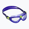 Maschera da nuoto per bambini Aquasphere Seal Kid 2 rosso/viola/lime