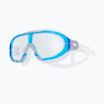 Maschera da nuoto TYR Orion trasparente/blu/grigio