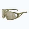 Occhiali da sole Alpina Hawkeye Q-Lite oliva opaca/argento a specchio