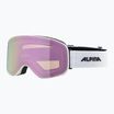 Occhiali da sci Alpina Slope Q-Lite S2 bianco opaco/rosa