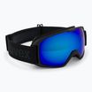 UVEX Xcitd CV occhiali da sci nero opaco/blu specchiato verde