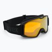 UVEX Elemnt FM occhiali da sci nero opaco/verde specchio chiaro lasergold lite