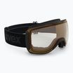 Occhiali da sci UVEX Downhill 2100 V nero opaco/rosso speculare chiaro