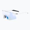 Occhiali da sole UVEX Pace Stage V bianco opaco/blu specchiato