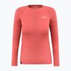 Salewa Zebru Med Warm AMR, manica lunga termica da donna, colore corallo fluo