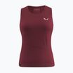 Canottiera da trekking da donna Salewa Puez Sporty Dry Tank syrah