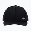 Alpha Industries Metal Label rep cappellino da baseball nero/argento metallizzato