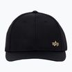 Berretto da baseball Alpha Industries Metal Label nero/oro lucido da uomo