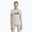 Maglietta PUMA ESS Logo donna grigio chiaro, erica