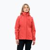 Jack Wolfskin Stormy Point 2L, giacca da pioggia da donna rosso vivo