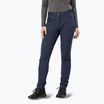 Pantaloni softshell Jack Wolfskin da donna Geigelstein Slim blu notte