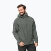 Giacca da pioggia Jack Wolfskin da uomo Kammweg 3L Jkt M verde geco