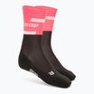 CEP Calzini da corsa a compressione da donna 4.0 taglio medio rosa/nero