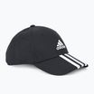 Berretto da baseball adidas 3-Stripes Cotton Twill nero/bianco