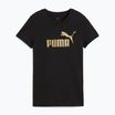 PUMA ESS Metallic No. 1 Logo Tee Donna puma nero/oro metallizzato