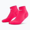 Calze a compressione CEP da donna Run Low Cut 5.0 rosa