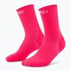 Calze a compressione CEP da donna Run Mid Cut 5.0 rosa