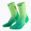 CEP Calzini a compressione da uomo Run Edt. Gradient Mid Cut Compression 5.0 verde/lime fade